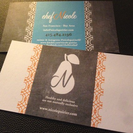 Chef Nicole business cards